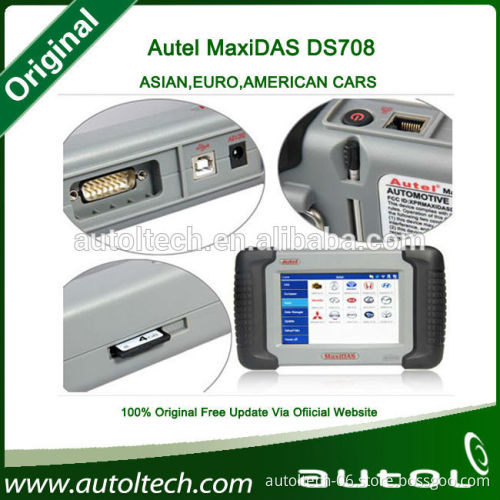 Best Selling Autel Maxidas DS708 Original Auto Diagnostic Tool Update Online Universal Scanner with free shipping fee